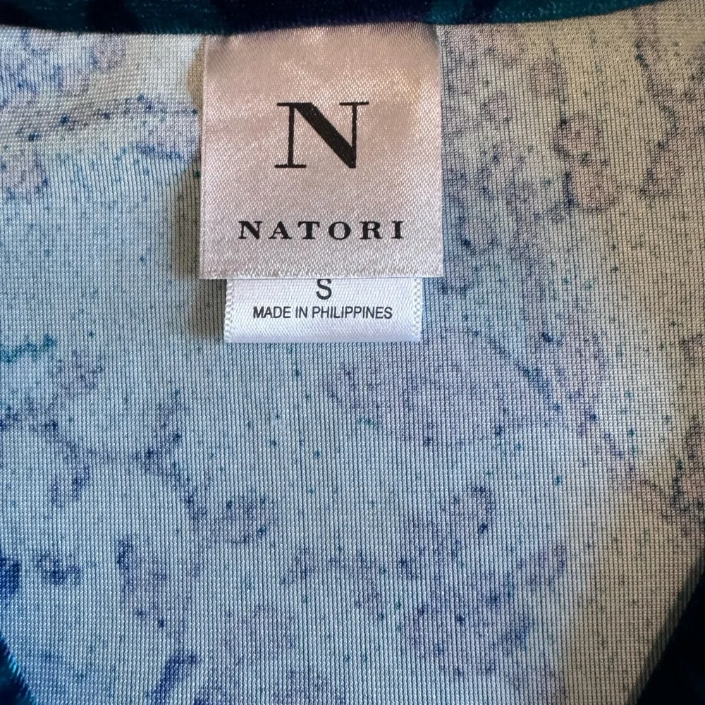 NWT Natori Lush Peony Velour Pajama Set Floral Blue Size Small - Picture 15 of 15